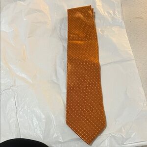 Stefano Ricci Orange Geometric Tie